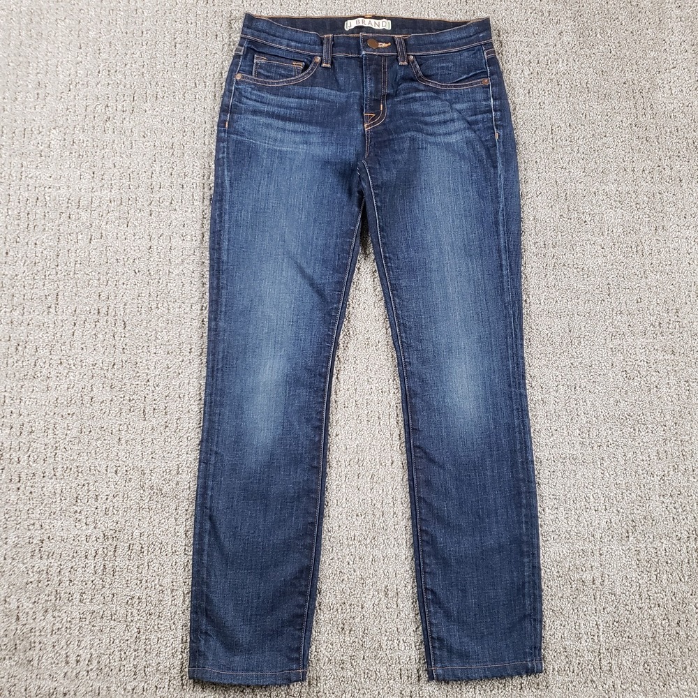 J BRAND Jeans Womens 26 Blue Skinny Leg Dark Wash Denim Pants